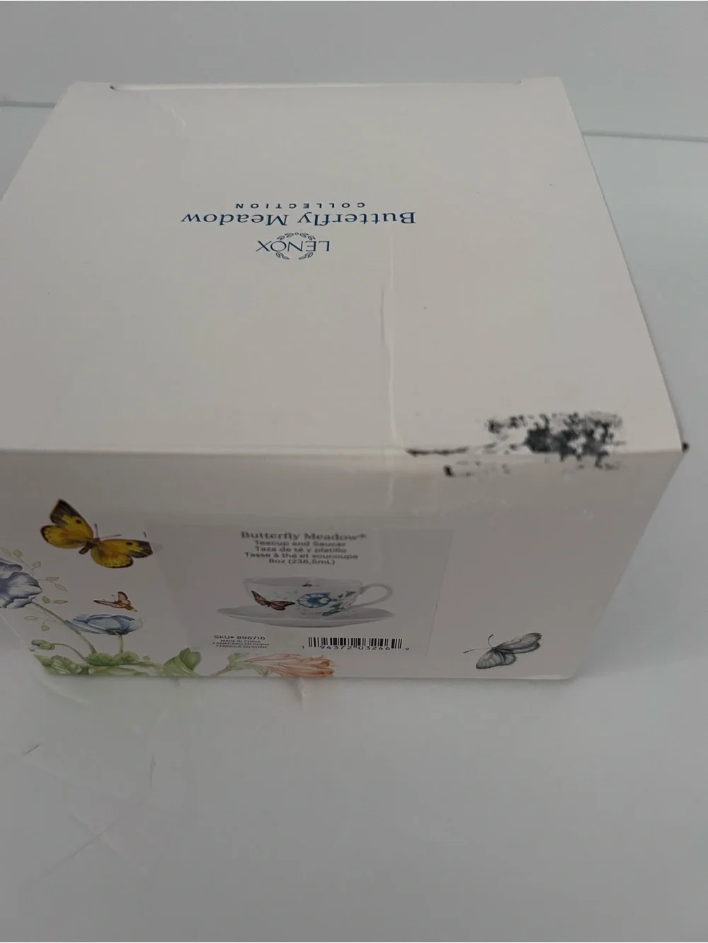 Lenox Butterfly Meadow Teacup and Saucer (Set of 2)